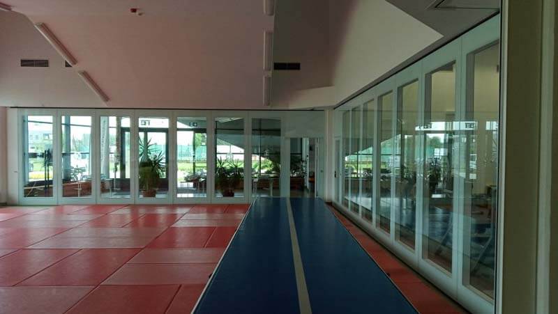 Glass Partitions in Gym