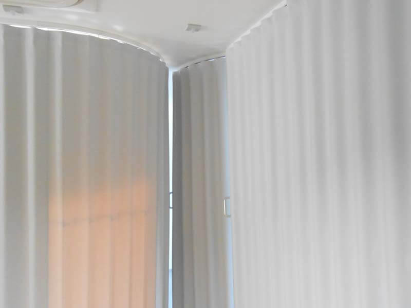 Concertina Walls as Hospital Curtains