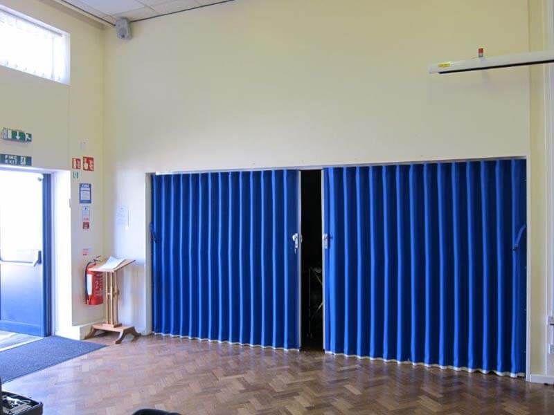 Blue Concertina Walls